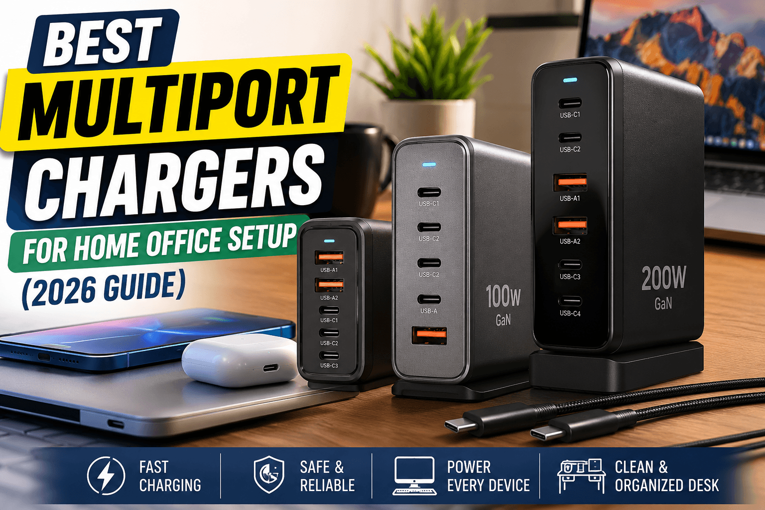 best-multiport-chargers-home-office-setup