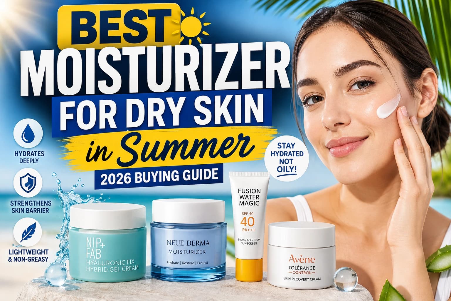 best-skincare-moisturizer-for-dry-skin-in-summer-2026-buying-guide