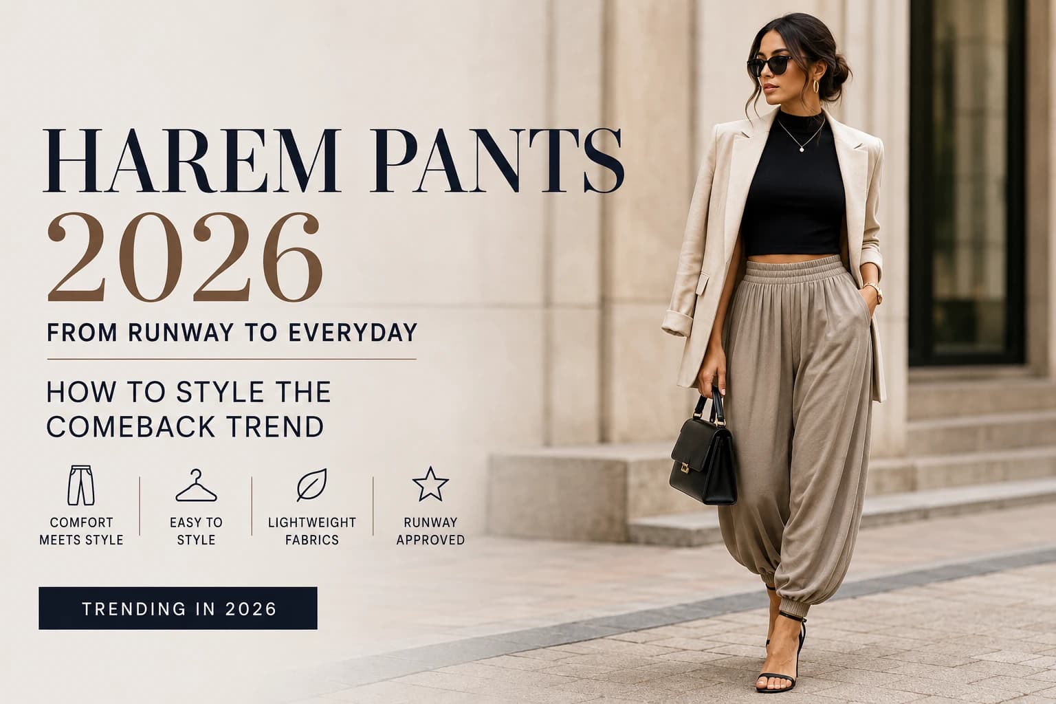 Harem Pants 2026 From Runway to Everyday — How to Style the Comeback Trend